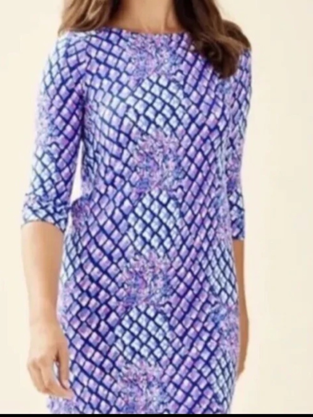 Lilly Pulitzer Sophie 3/4 Sleeve UPF 50+ Preppy Dress Size XXS